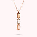 Collana Essentiel Trilogy con Prisma Gem Taglio Mosaico