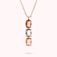 Collana Essentiel Trilogy con Prisma Gem Taglio Mosaico