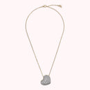 Collana Golden con Pendente Cuore Pavé in Cubic Zirconia