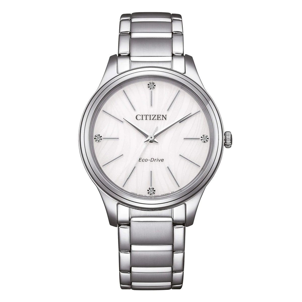 Orologio Citizen Lady in acciaio quadrante turchese pastello con cristalli
