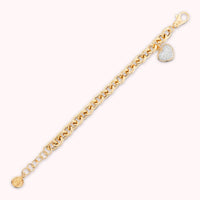 Bracciale Ciondolo Cuore in Pavé di Cubic Zirconia