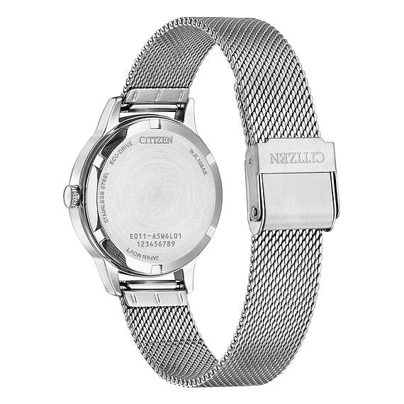 Orologio donna Citizen Eco Drive in acciaio con quadrante rosa