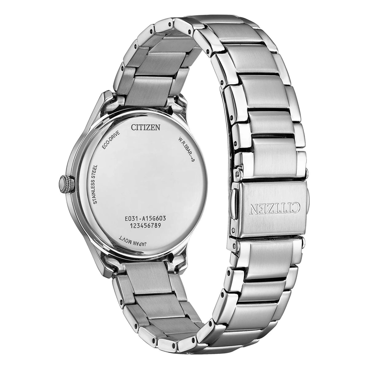 Orologio Citizen Lady in acciaio quadrante turchese pastello con cristalli