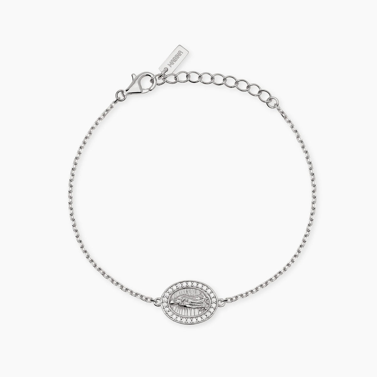 Bracciale in argento con Madonnina