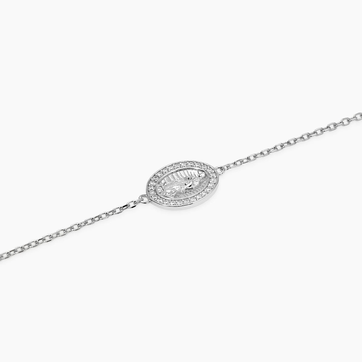Bracciale in argento con Madonnina