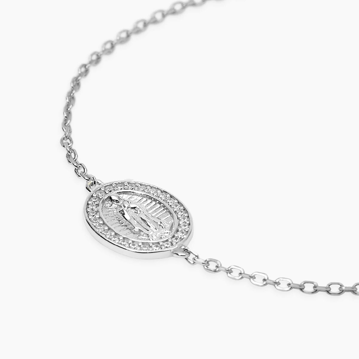 Bracciale in argento con Madonnina