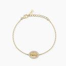 Bracciale in argento dorato con Madonnina