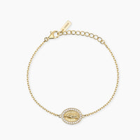 Bracciale in argento dorato con Madonnina