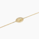Bracciale in argento dorato con Madonnina