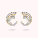 Orecchini Spirale con Pavé di Cubic Zirconia