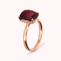 Anello Essentiel Cocktail con Prisma Gem Rettangolare Taglio Mosaico