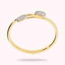 Bracciale Pepita Rigido Contrarié con Pavé di Cubic Zirconia