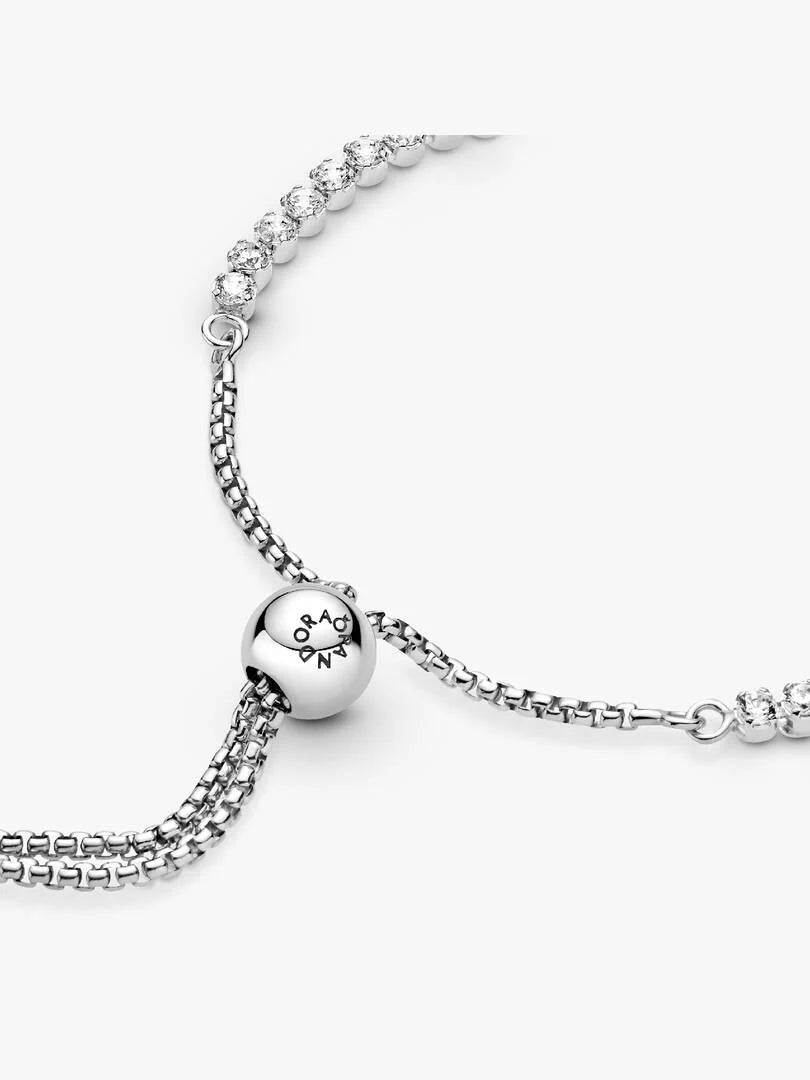 Bracciale tennis con chiusura regolabile