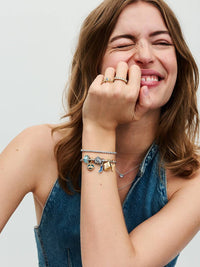 Bracciale tennis con chiusura regolabile
