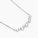 Girocollo in argento con elemento in zirconi