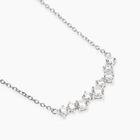 Girocollo in argento con elemento in zirconi