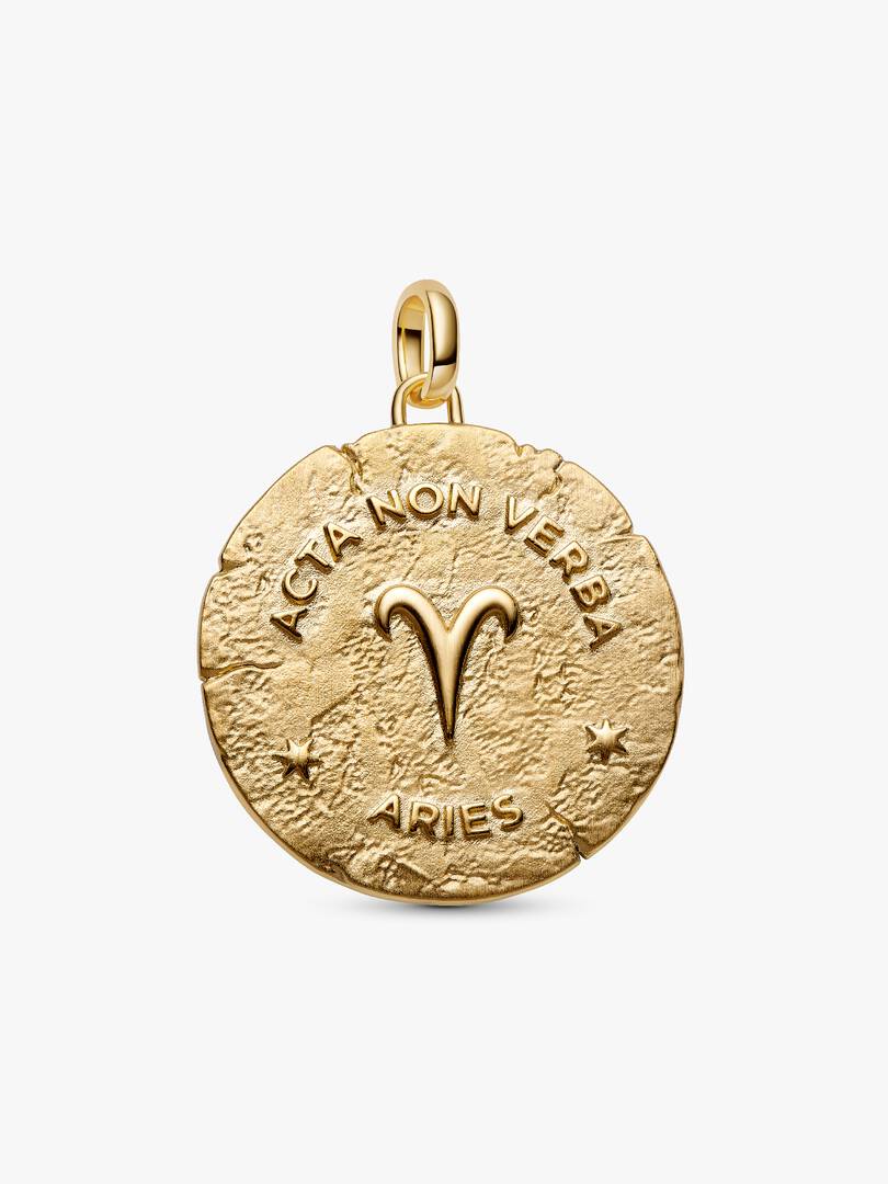 Charm Medallion XL Ariete "Acta Non Verba"